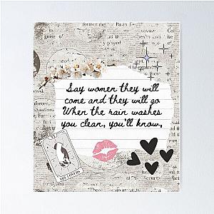 Dreams by Fleetwood Mac Lyric Print Poster